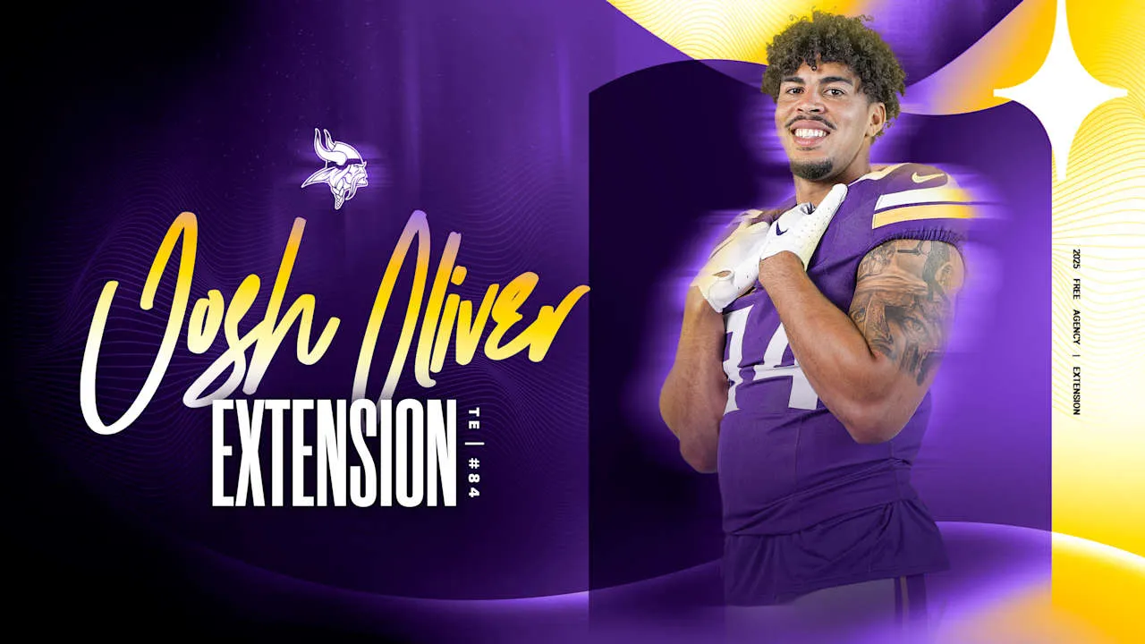 Vikings Setuju Perpanjangan Kontrak Josh Oliver