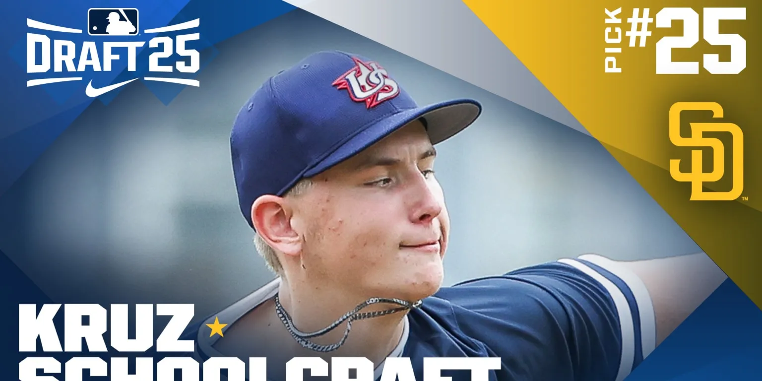 Padres Pilih Pitcher SMA 203 Cm di Pilihan Pertama
